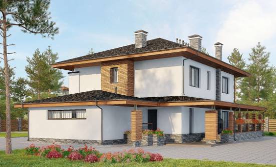 305-001-R dubleks ev projesi garajlı, büyük blok villa Kırıkkale | Проекты домов от House Expert