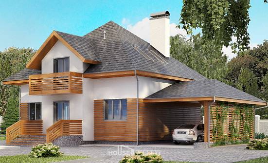 155-004-R dubleks ev projesi mansartlı garajlı, büyük olmayan villa Kahramanmaraş | Проекты домов от House Expert