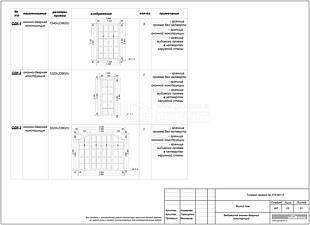 Ведомость оконно-дверных конструкций