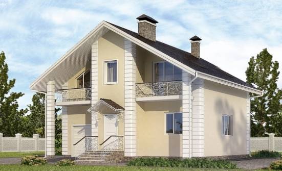 150-002-L dubleks ev projesi mansart katlı garajlı, gösterişsiz villa Muğla | Проекты домов от House Expert