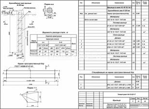 Крыльцо в осях А2 - В1/5,1 - 6,1 (арматура сваи, спецификация, ведомость расхода стали), Кпр