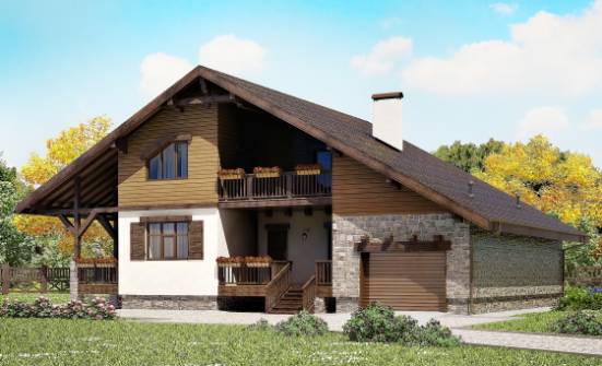 220-005-R dubleks ev projesi mansart katlı, garaj, basit ısıblok villa Edirne | Проекты домов от House Expert