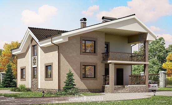 210-003-R dubleks ev projesi mansart, güzel blok villa Çorum | Проекты домов от House Expert