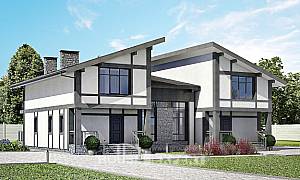 Mansart tipte çatı katlı projeler